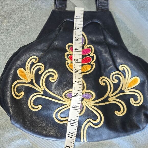 Italian Leather textured bag braccialini  bag shoulder VINTAGE - Picture 14 of 15